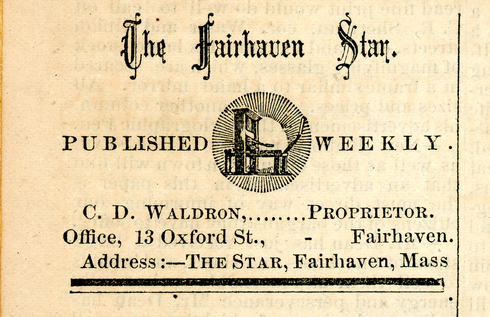 Fairhaven Star Newspaper Banner